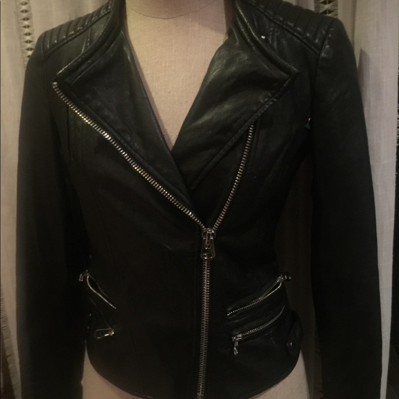 Zara Trafaluc Leather Jacket in Women Small - Picture 7 of 15
